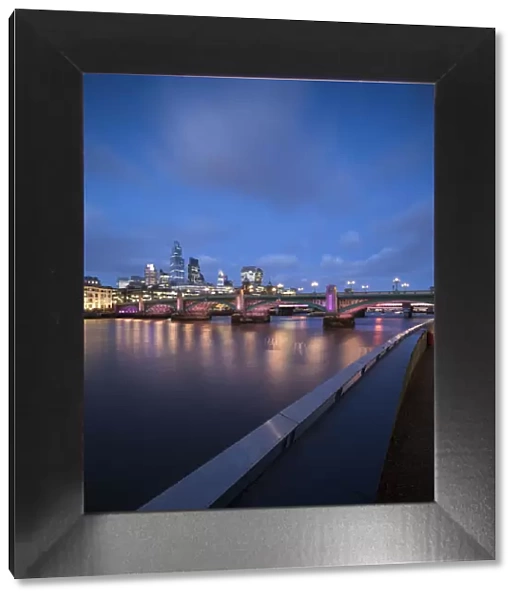 Blackfriars Bridge over the River Thames, London, England, United Kingdom, Europe