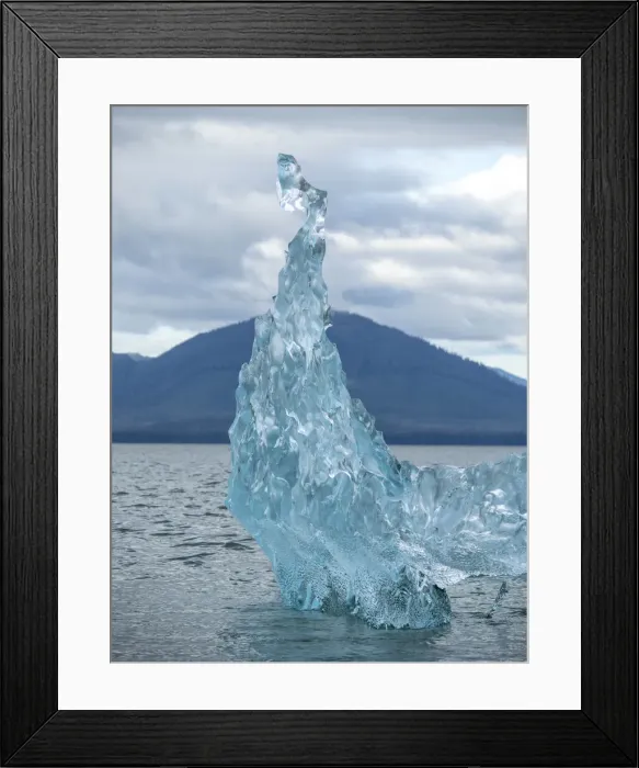 Framed Print : Detail of ice calved from the Leconte Glacier but stranded on a terminal moraine Framed Print : Detail of ice calved from the Leconte Glacier but stranded on a terminal moraine
