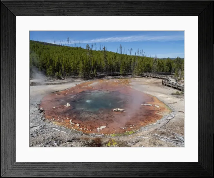 Framed Print : Echinus Spring in the Norris Geyser Basin, Yellowstone National Park Framed Print : Echinus Spring in the Norris Geyser Basin, Yellowstone National Park