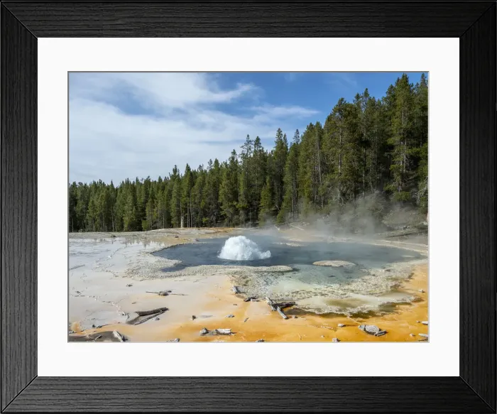 Framed Print : Solitary Geyser, in the Norris Geyser Basin area, Yellowstone National Park Framed Print : Solitary Geyser, in the Norris Geyser Basin area, Yellowstone National Park