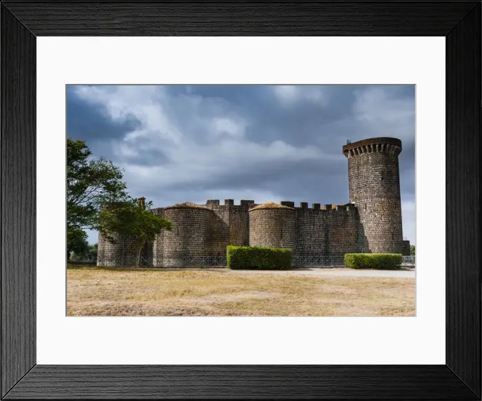 Framed Print : Castello della Badia (Vulci Castle), Vulci, Province of Viterbo, Lazio, Maremma, Italy
