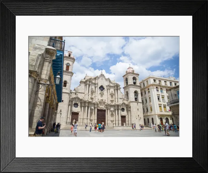 Framed Print : Havana Cathedral, Habana Vieja, UNESCO World Heritage Site, Cuba, West Indies
