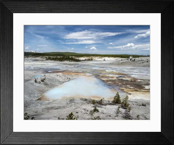 Framed Print : Porcelain Basin, in the Norris Geyser Basin area, Yellowstone National Park Framed Print : Porcelain Basin, in the Norris Geyser Basin area, Yellowstone National Park