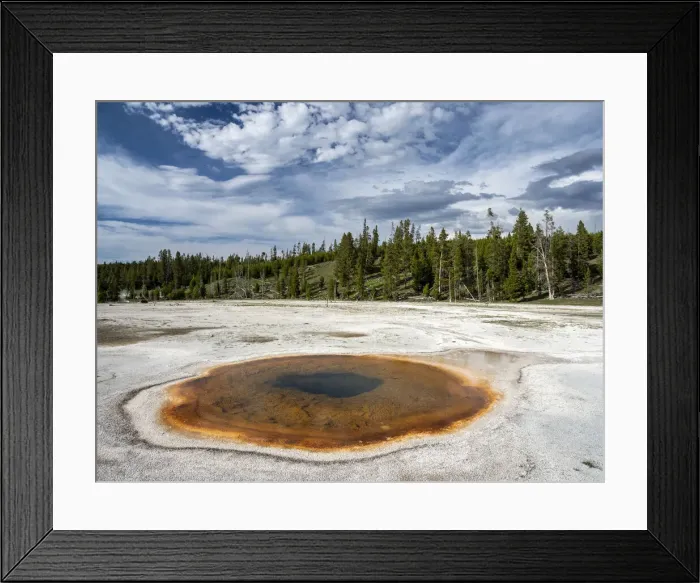 Framed Print : Chromatic Pool, in the Norris Geyser Basin area, Yellowstone National Park Framed Print : Chromatic Pool, in the Norris Geyser Basin area, Yellowstone National Park