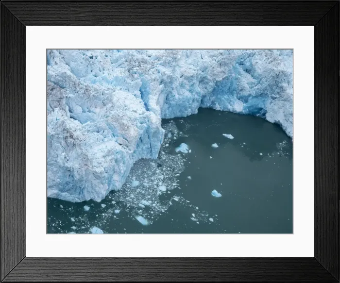 Framed Print : Detailed view of the Leconte Glacier, flowing from the Stikine Ice Field near Petersburg Framed Print : Detailed view of the Leconte Glacier, flowing from the Stikine Ice Field near Petersburg