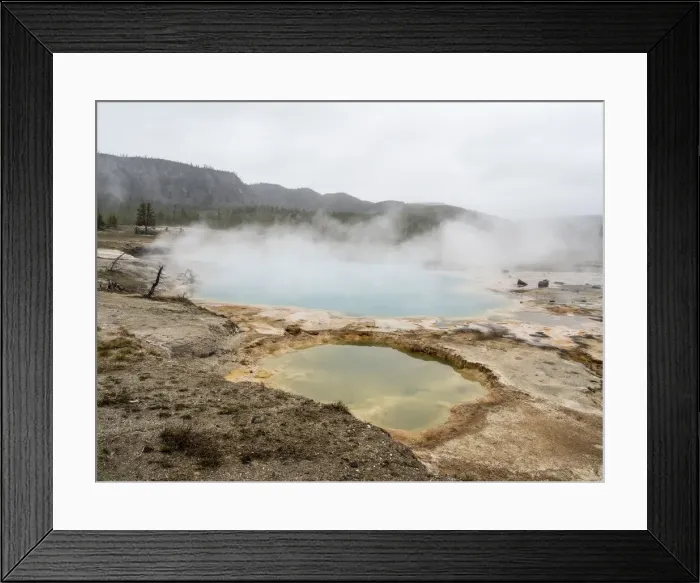 Framed Print : Geothermal mud pot in Biscuit Basin in Yellowstone National Park Framed Print : Geothermal mud pot in Biscuit Basin in Yellowstone National Park