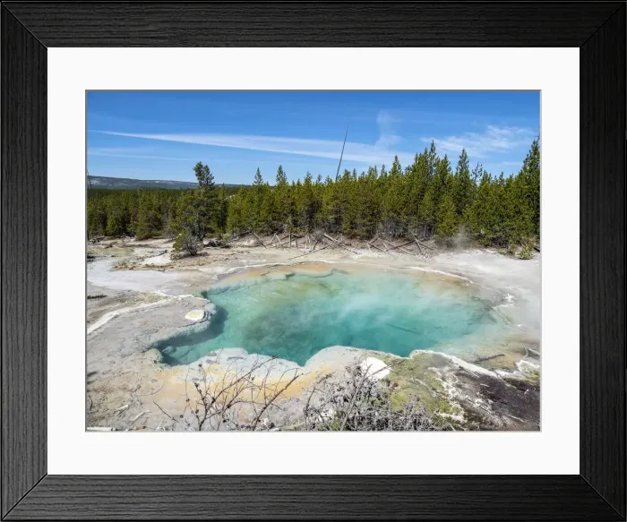 Framed Print : Emerald Spring in the Norris Geyser Basin, Yellowstone National Park Framed Print : Emerald Spring in the Norris Geyser Basin, Yellowstone National Park