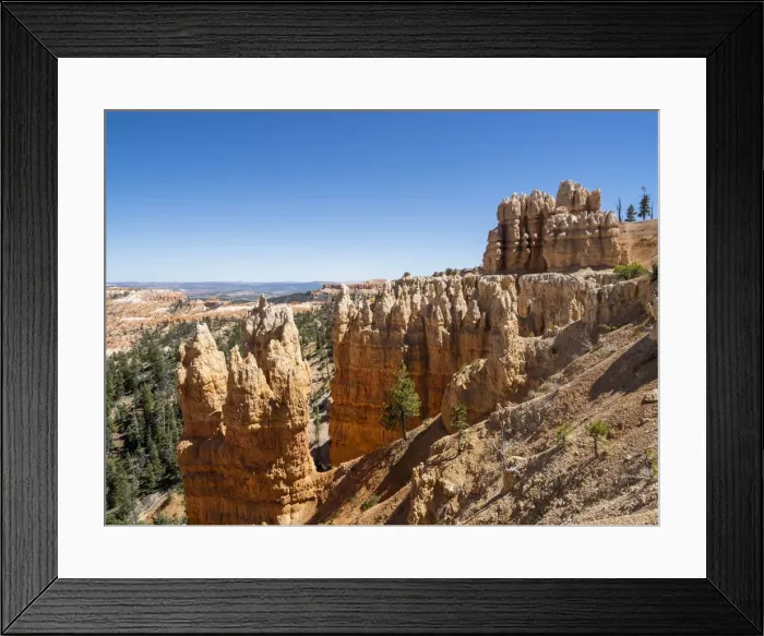 Framed Print : A view of the hoodoos from the Rim Trail in Bryce Canyon National Park, Utah Framed Print : A view of the hoodoos from the Rim Trail in Bryce Canyon National Park, Utah