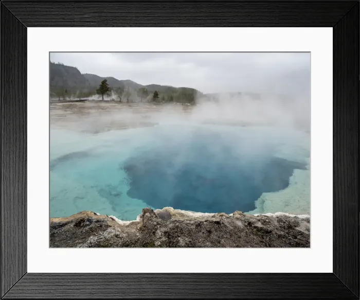 Framed Print : The Sapphire Pool in the Norris Geyser Basin, Yellowstone National Park Framed Print : The Sapphire Pool in the Norris Geyser Basin, Yellowstone National Park