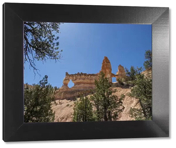 A view of Tower Bridge from the Fairyland Trail in Bryce Canyon National Park, Utah