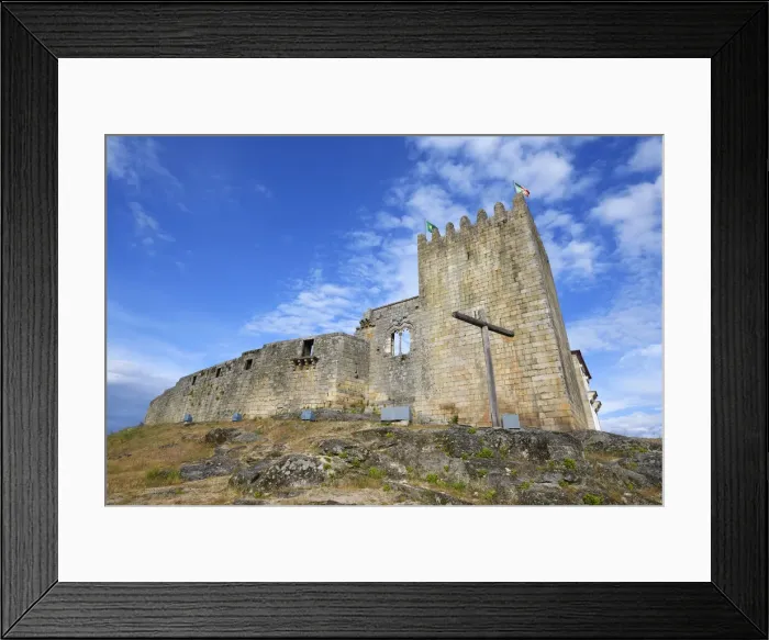 Framed Print : Belmonte Castle, Historic village around the Serra da Estrela, Castelo Branco district Framed Print : Belmonte Castle, Historic village around the Serra da Estrela, Castelo Branco district