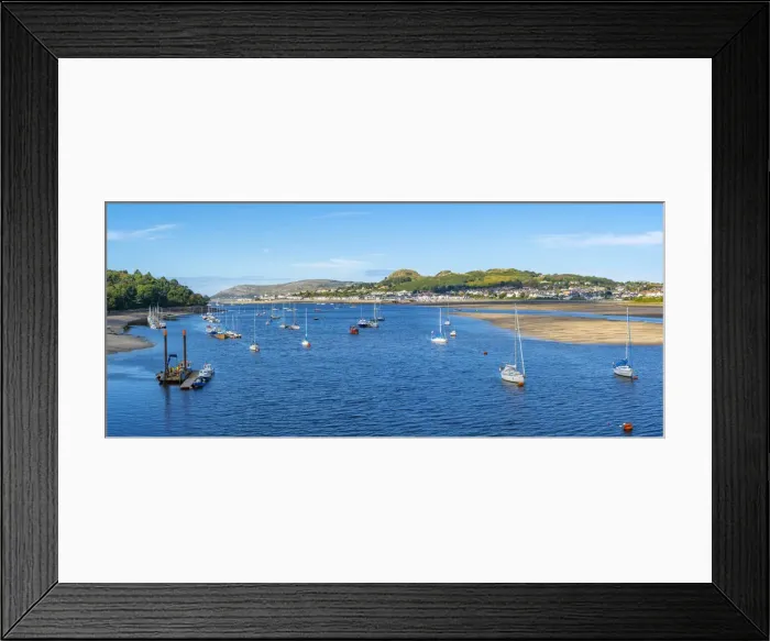 Framed Print : View of boats of the Conwy River, Conwy, Gwynedd, North Wales, United Kingdom, Europe Framed Print : View of boats of the Conwy River, Conwy, Gwynedd, North Wales, United Kingdom, Europe