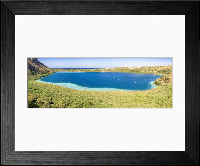 Framed Print : Lake Kournas surrounded by green plants, Georgioupolis, Chania, Crete, Greek Islands Framed Print : Lake Kournas surrounded by green plants, Georgioupolis, Chania, Crete, Greek Islands