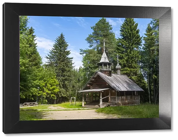 Little wooden chapel, Malye Korely, Little Karelia, Arkhangelsk, Russia, Europe