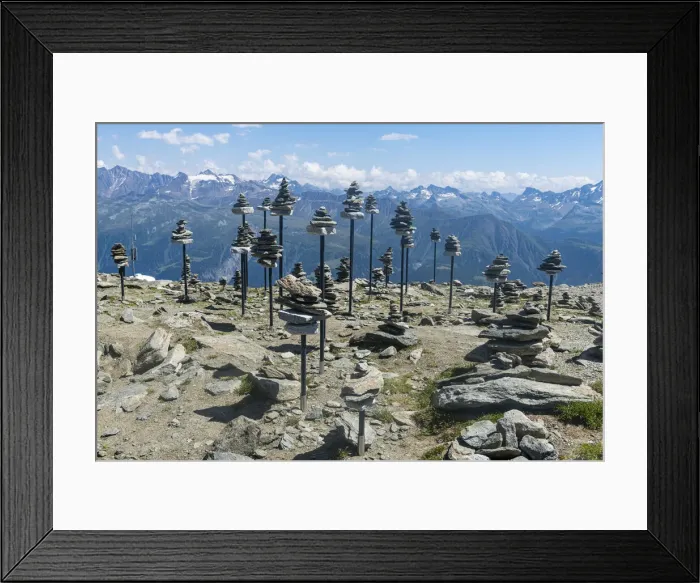 Framed Print : Stone collections, Great Altesch Glacier, UNESCO World Heritage Site, Bernese Alps Framed Print : Stone collections, Great Altesch Glacier, UNESCO World Heritage Site, Bernese Alps