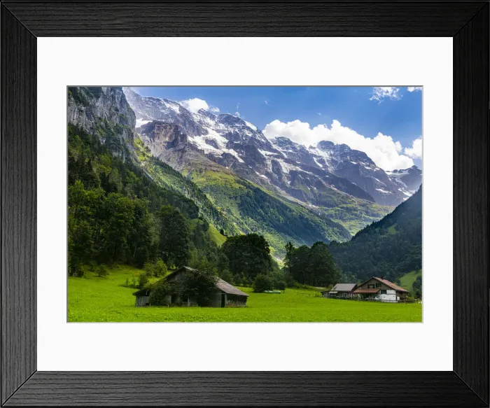 Framed Print : Lauterbrunnen Valley, Bernese Oberland, Switzerland, Europe Framed Print : Lauterbrunnen Valley, Bernese Oberland, Switzerland, Europe