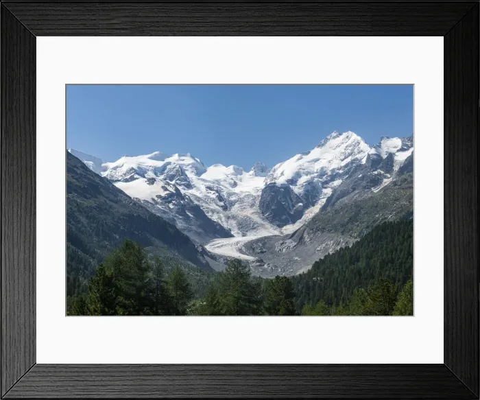 Framed Print : Piz Bernina and its glacier, St. Moritz, Engadine, Graubunden, Rhaetian Alps, Switzerland Framed Print : Piz Bernina and its glacier, St. Moritz, Engadine, Graubunden, Rhaetian Alps, Switzerland