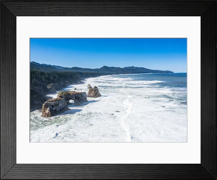 Framed Print : Aerial of the coastline of Cape giant, Sakhalin, Russia, Eurasia Framed Print : Aerial of the coastline of Cape giant, Sakhalin, Russia, Eurasia