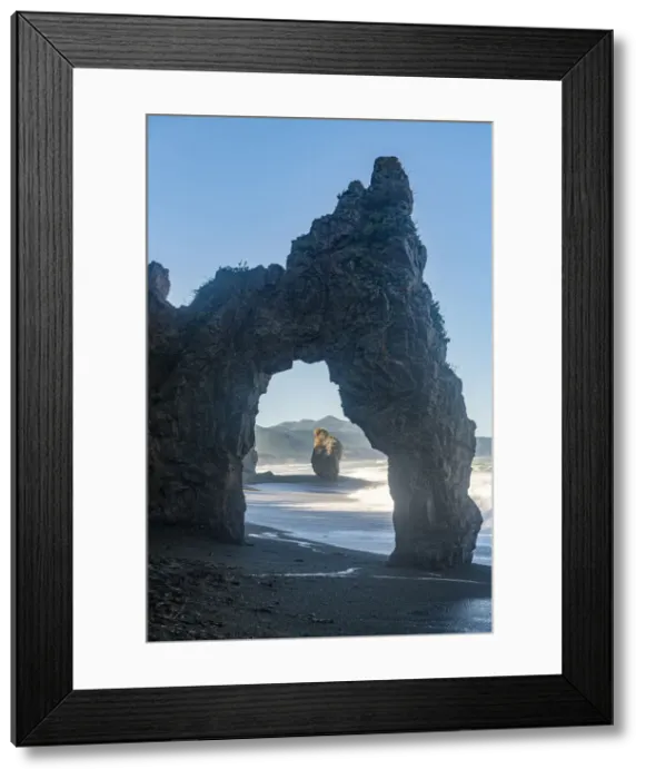 Framed Print : Rock arch, Cape giant, Sakhalin, Russia, Eurasia Framed Print : Rock arch, Cape giant, Sakhalin, Russia, Eurasia