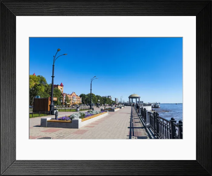 Framed Print : Embankment of the Amur River, Blagoveshchensk, Amur Oblast, Russia, Eurasia Framed Print : Embankment of the Amur River, Blagoveshchensk, Amur Oblast, Russia, Eurasia