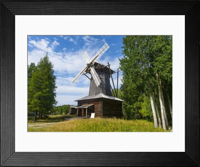Framed Print : Wooden windmill, Malye Korely, Little Karelia, Arkhangelsk, Russia, Europe Framed Print : Wooden windmill, Malye Korely, Little Karelia, Arkhangelsk, Russia, Europe