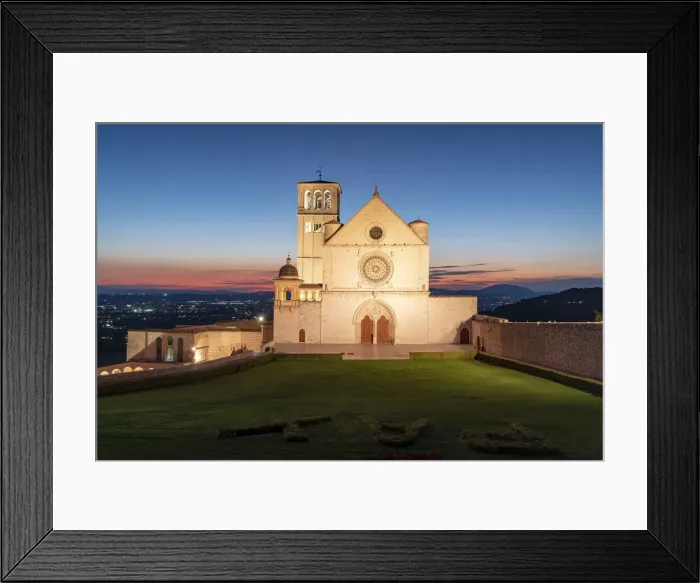Framed Print : Facade of Basilica di San Francesco d Assisi, UNESCO World Heritage Site Framed Print : Facade of Basilica di San Francesco d Assisi, UNESCO World Heritage Site