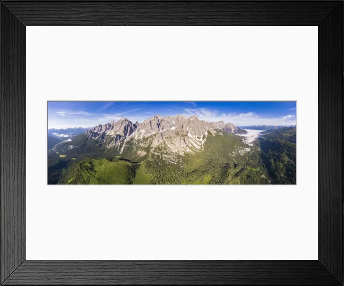 Framed Print : Popera group, Cima Undici, Croda Rossa di Sesto, Passo di Monte Croce, aerial view Framed Print : Popera group, Cima Undici, Croda Rossa di Sesto, Passo di Monte Croce, aerial view