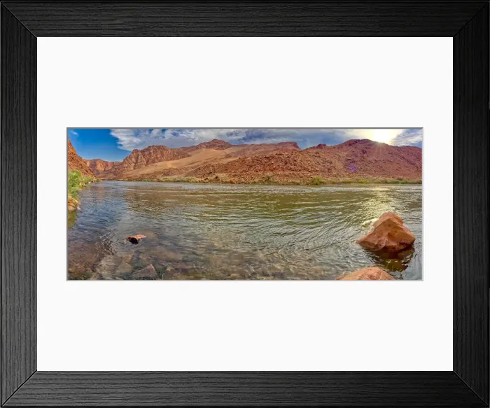 Framed Print : Panorama of the Colorado River just north of Lees Ferry in the Glen Canyon Framed Print : Panorama of the Colorado River just north of Lees Ferry in the Glen Canyon