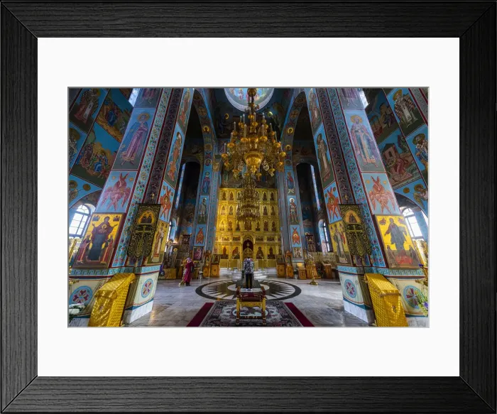 Framed Print : Interior of Abakan Cathedral of the Transfiguration, Abakan, Republic of Khakassia Framed Print : Interior of Abakan Cathedral of the Transfiguration, Abakan, Republic of Khakassia