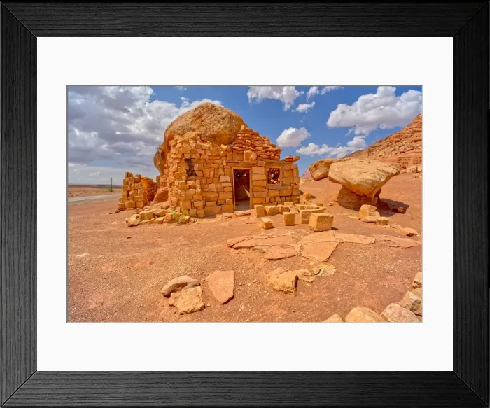 Framed Print : Pioneer Ruins of House Rock at Soap Creek in Vermilion Cliffs National Monument, Arizona Framed Print : Pioneer Ruins of House Rock at Soap Creek in Vermilion Cliffs National Monument, Arizona