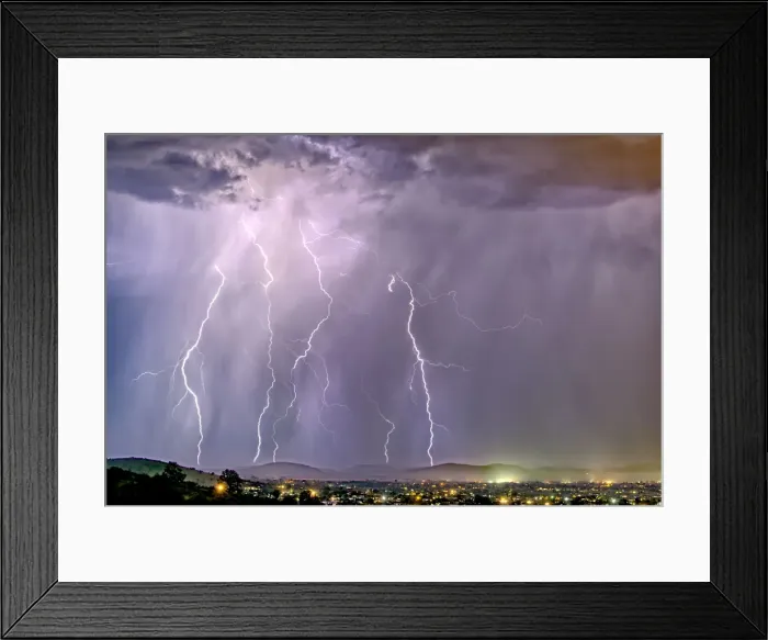 Framed Print : Late night storm during the 2021 Monsoon season rolling into Chino Valley, Arizona Framed Print : Late night storm during the 2021 Monsoon season rolling into Chino Valley, Arizona