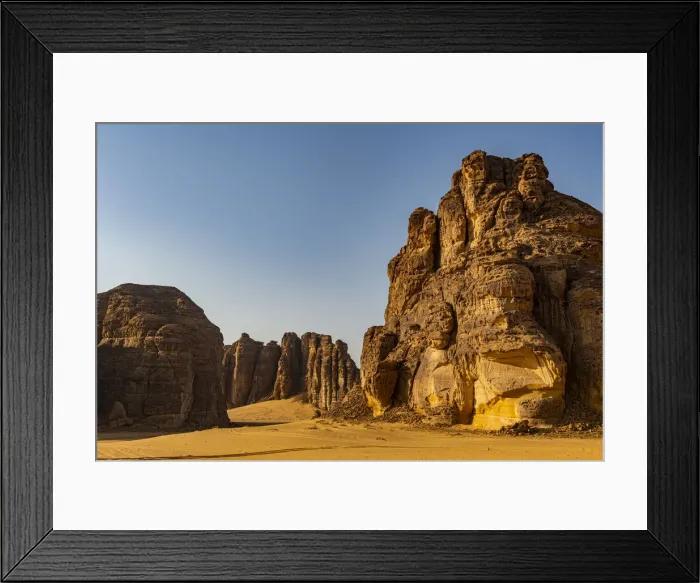 Framed Print : Beautiful sandstone scenery, Al Ula, Kingdom of Saudi Arabia, Middle East Framed Print : Beautiful sandstone scenery, Al Ula, Kingdom of Saudi Arabia, Middle East