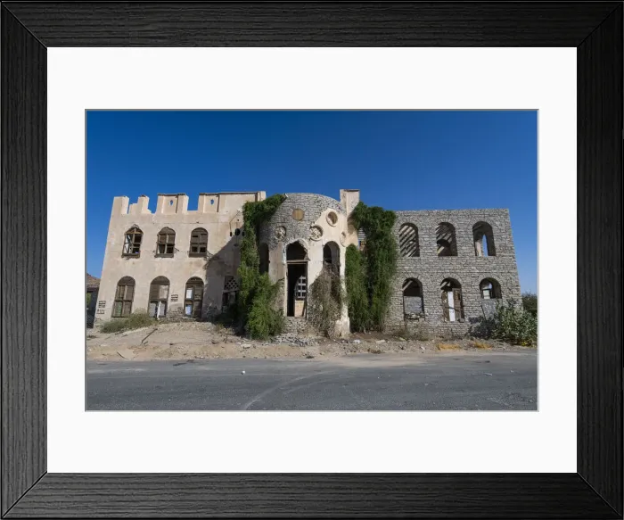 Framed Print : Abandoned Abdullah al-Suleiman Palace, Taif, Kingdom of Saudi Arabia, Middle East Framed Print : Abandoned Abdullah al-Suleiman Palace, Taif, Kingdom of Saudi Arabia, Middle East