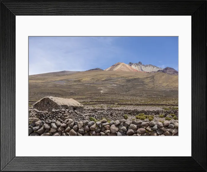 Framed Print : Abandoned village near Coqueza, a small town near the Thunupa Volcano, Salar de Uyuni Framed Print : Abandoned village near Coqueza, a small town near the Thunupa Volcano, Salar de Uyuni