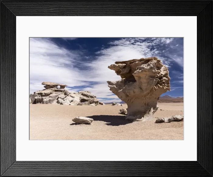 Framed Print : Rock formations, Reserva Nacional de Fauna Andina Eduardo Avaroa, Potosi Department