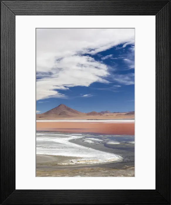 Framed Print : An endorheic salt lake in the altiplano, Eduardo Avaroa Andean Fauna National Reserve Framed Print : An endorheic salt lake in the altiplano, Eduardo Avaroa Andean Fauna National Reserve