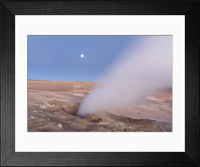 Framed Print : Geysers at Banos Termales in the Eduardo Avaroa Andean Fauna National Reserve Framed Print : Geysers at Banos Termales in the Eduardo Avaroa Andean Fauna National Reserve