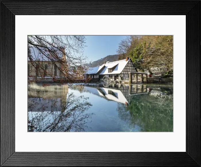 Framed Print : Mill at Blautopf Lake, Blaubeuren, Swabian Alps, Baden-Wurttemberg, Germany, Europe Framed Print : Mill at Blautopf Lake, Blaubeuren, Swabian Alps, Baden-Wurttemberg, Germany, Europe