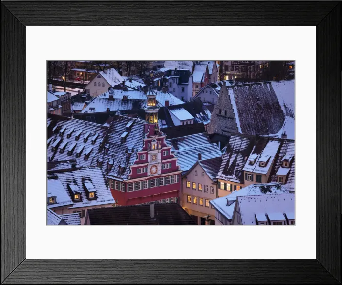 Framed Print : Old town with the Old Town Hall, Esslingen am Neckar, Baden-Wurttemberg, Germany, Europe Framed Print : Old town with the Old Town Hall, Esslingen am Neckar, Baden-Wurttemberg, Germany, Europe
