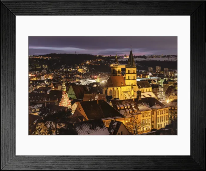 Framed Print : Old Town with St. Dionys church and Old Town Hall, Esslingen, Baden-Wurttemberg, Germany Framed Print : Old Town with St. Dionys church and Old Town Hall, Esslingen, Baden-Wurttemberg, Germany