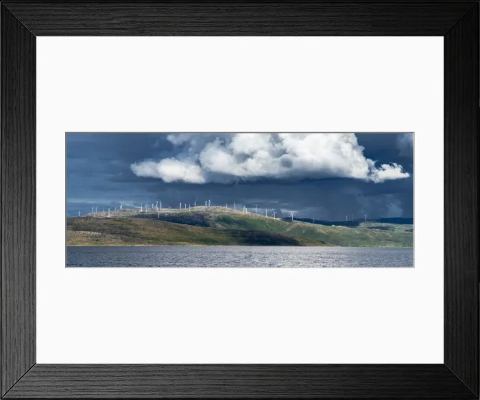 Framed Print : Wind turbines under a stormy sky, Troms county, Norway, Scandinavia, Europe Framed Print : Wind turbines under a stormy sky, Troms county, Norway, Scandinavia, Europe