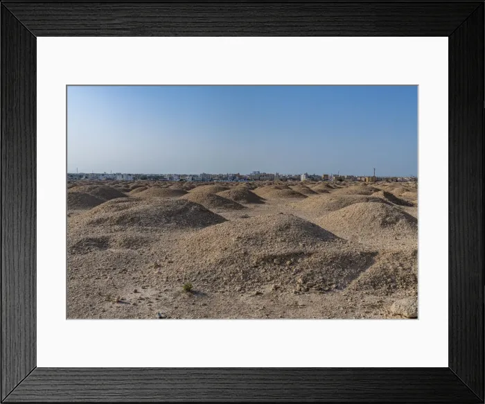 Framed Print : Dilmun Burial Mounds, UNESCO World Heritage Site, Kingdom of Bahrain, Middle East Framed Print : Dilmun Burial Mounds, UNESCO World Heritage Site, Kingdom of Bahrain, Middle East