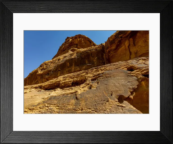 Framed Print : Rock Art in the Ha il Region, UNESCO World Heritage Site, Jubbah Framed Print : Rock Art in the Ha il Region, UNESCO World Heritage Site, Jubbah