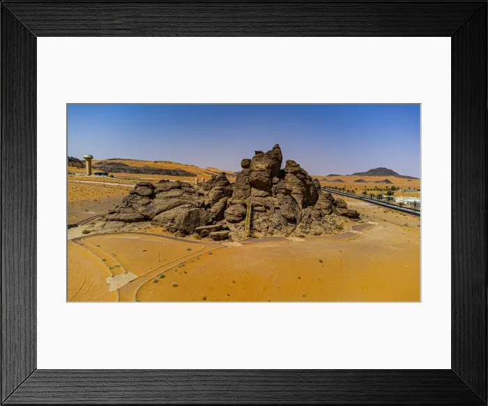 Framed Print : Aerial of the Rock Art in the Ha il Region, UNESCO World Heritage Site, Jubbah Framed Print : Aerial of the Rock Art in the Ha il Region, UNESCO World Heritage Site, Jubbah
