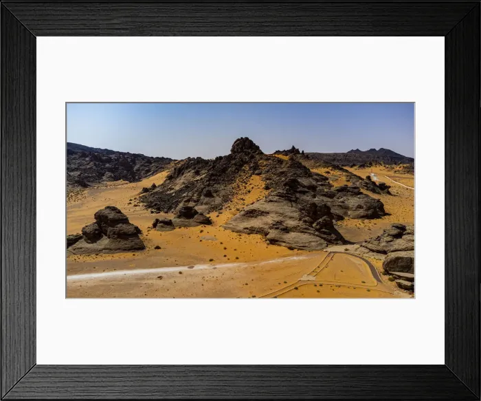 Framed Print : Aerial of the Rock Art in the Ha il Region, UNESCO World Heritage Site, Jubbah Framed Print : Aerial of the Rock Art in the Ha il Region, UNESCO World Heritage Site, Jubbah
