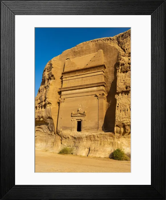 Framed Print : Rock tomb, Madain Saleh (Hegra) (Al Hijr), UNESCO World Heritage Site, Al Ula Framed Print : Rock tomb, Madain Saleh (Hegra) (Al Hijr), UNESCO World Heritage Site, Al Ula