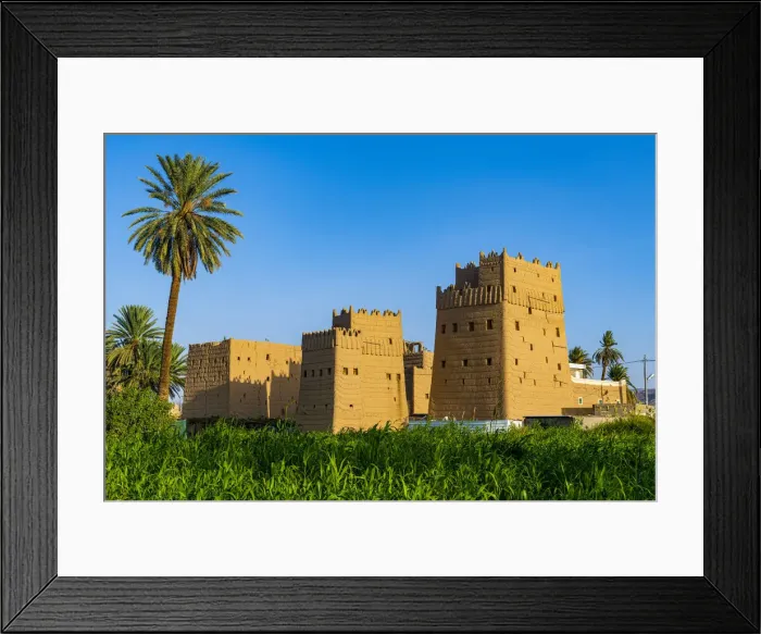 Framed Print : Traditional build mud towers used as living homes, Najran, Kingdom of Saudi Arabia Framed Print : Traditional build mud towers used as living homes, Najran, Kingdom of Saudi Arabia
