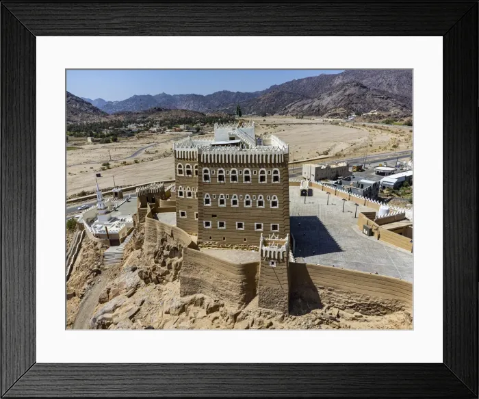 Framed Print : Aerial of the Al-Aan Palace, Najran, Kingdom of Saudi Arabia, Middle East Framed Print : Aerial of the Al-Aan Palace, Najran, Kingdom of Saudi Arabia, Middle East