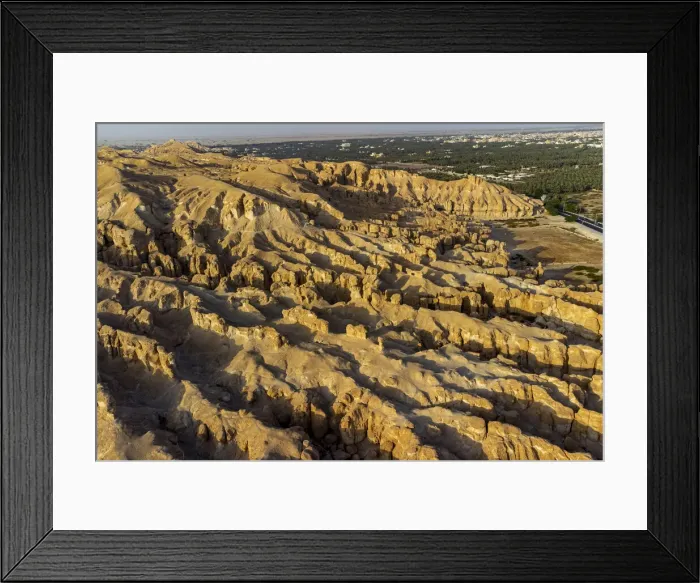 Framed Print : Aerial of the Al Qarah mountain, Al Ahsa (Al Hasa) Oasis, UNESCO World Heritage Site Framed Print : Aerial of the Al Qarah mountain, Al Ahsa (Al Hasa) Oasis, UNESCO World Heritage Site
