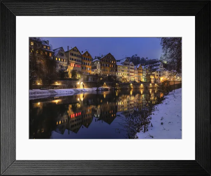 Framed Print : Old Town reflecting in Neckar River, Tubingen, Swabian Alps, Baden-Wurttemberg, Germany Framed Print : Old Town reflecting in Neckar River, Tubingen, Swabian Alps, Baden-Wurttemberg, Germany